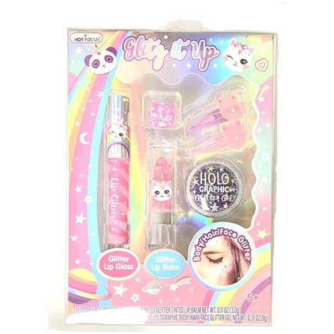 Hot Focus Caticorn Glitz It Up Cosmetic Set Unit Cosmetic Sets Winter Planner Stickers