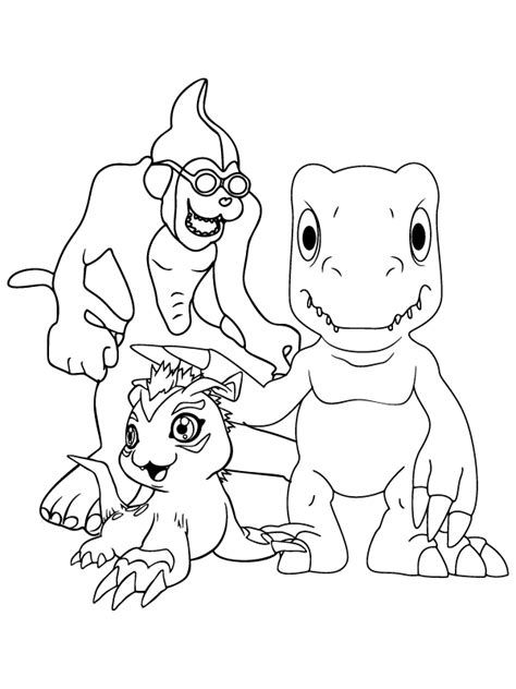 Digimon Coloring Page F Rbung Seite Kostenlose Druckbare