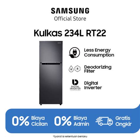 Samsung Kulkas 2 Pintu 234L Dengan Digital Inverter Compressor Hemat