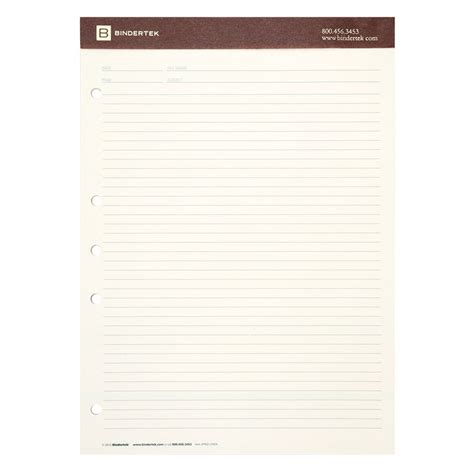 6 Pack Of Premium Lined Writing Pads Bindertek