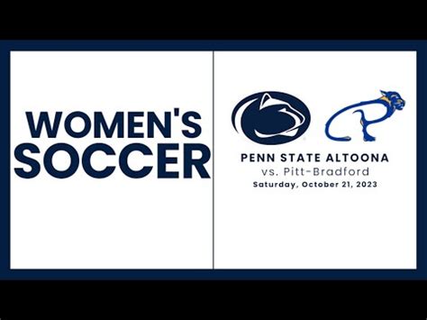 Penn State Altoona Women S Soccer Vs Pitt Bradford 10 21 23 YouTube