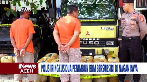 Polisi Ringkus Dua Penimbun Bbm Bersubsidi Di Nagan Raya Inews Aceh