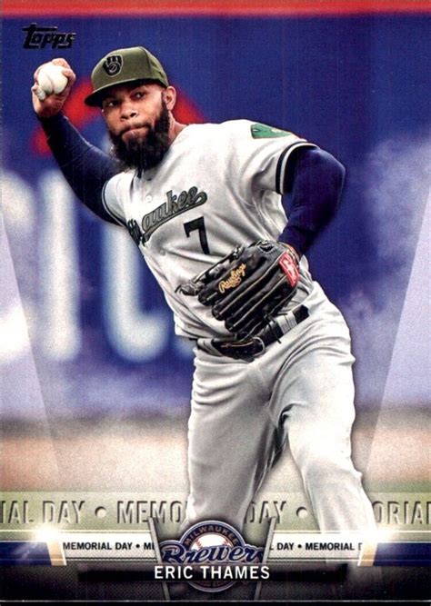 Topps Salute Ts Eric Thames Milwaukee Brewers Ebay