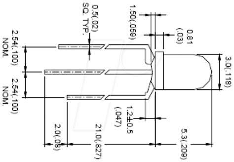 Y G C Dsc Led Mm Wired Pin Yellow Green Mcd