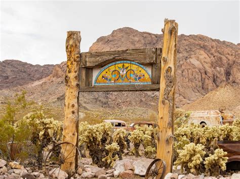 Abandoned Retro Building Of The Nelson Ghost Town Editorial Photography