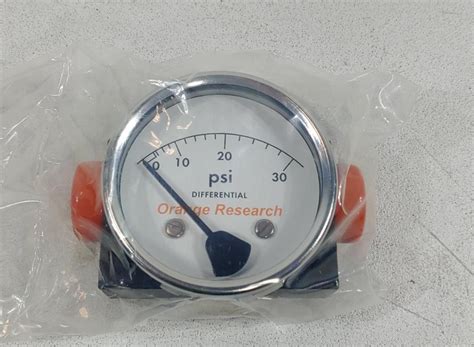 Orange Research 1 4 FNPT Differential Pressure 0 30 PSID Gauge 1201PG