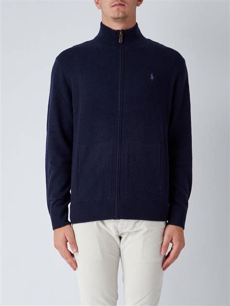 Polo Ralph Lauren Mens Wool Cardigan Navy