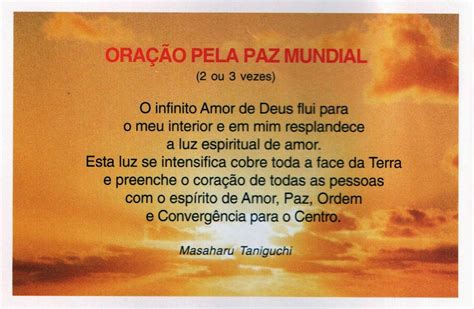 Oracao Pela Paz Mundial