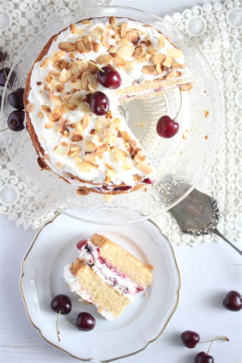 Cherry Bakewell Cake (with Almond Sponge) - Where Is My Spoon