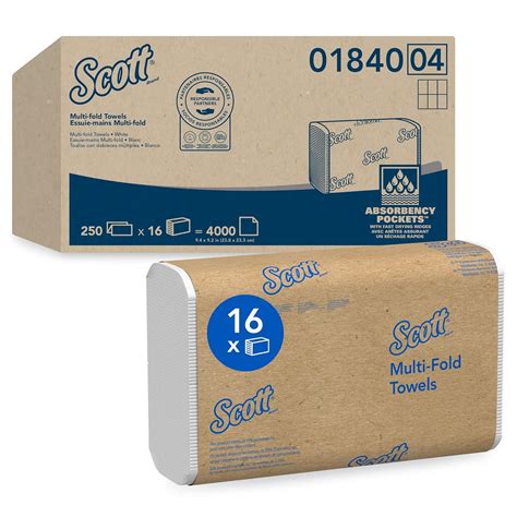 Scott Multifold Paper Towels With Fast Drying Absorbency