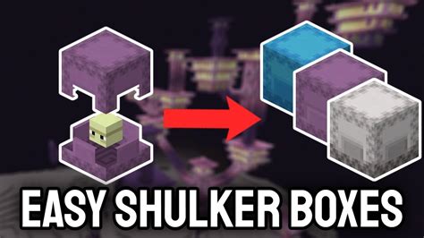 How To Get Shulker Boxes In Minecraft Youtube