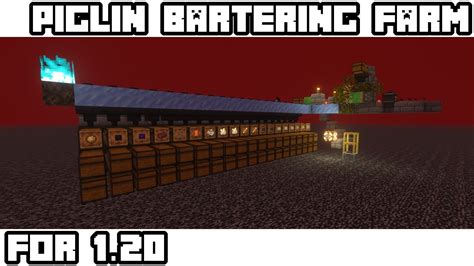 Piglin Bartering Farm Tutorial Minecraft Youtube