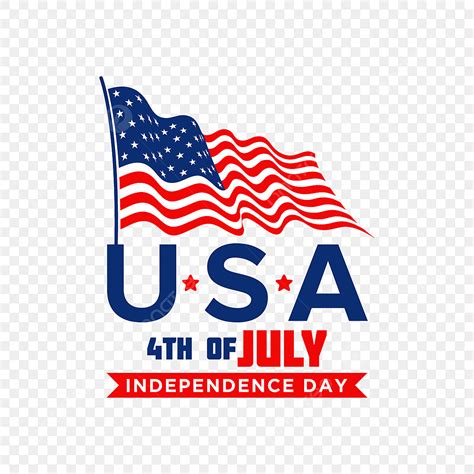 Happy 4th July Vector Hd PNG Images Happy 4th Of July Transparent