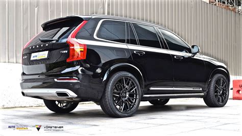 Volvo Xc90 Spa Black With Vorsteiner V Ff 107 Aftermarket Wheels Wheel Front