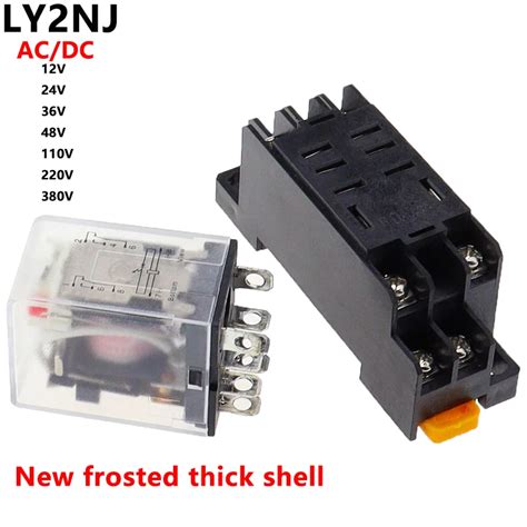 Set High Quality V V Dc V V Ac Coil Power Relay Ly Nj Dpdt