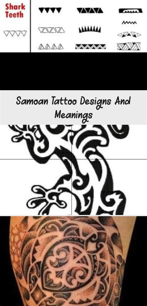 Samoan Tattoo Designs And Meanings Tattoos And Body Art In 2020