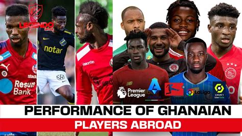 Performance Of Ghanaian Players Abroad April Youtube