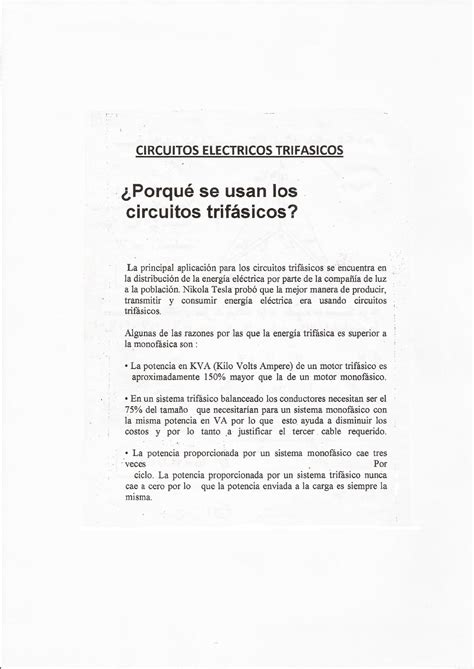 Trifasicos Teor Problemas Y Apuntes Circuitos Electricos Studocu