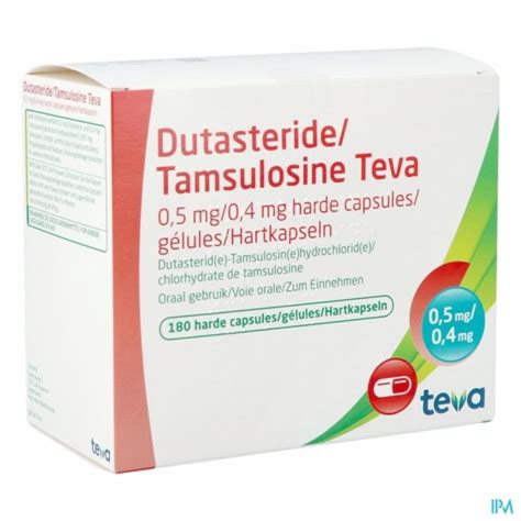 Dutasteride Tamsulosine Teva Mg Mg Caps Apotheek Thiels