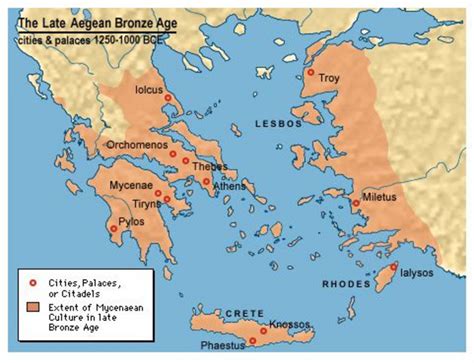 Mapping History Late Aegean Bronze Age Graphic For 9th 10th Grade