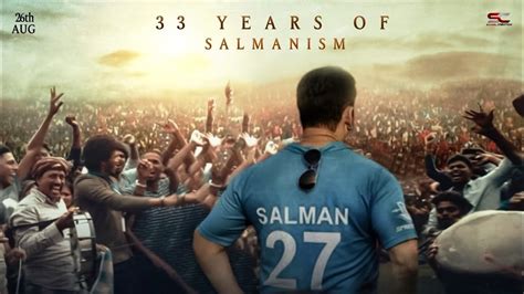 Tribute To Megastar Salman Khan 33 Years Of Salman Khan In Bollywood