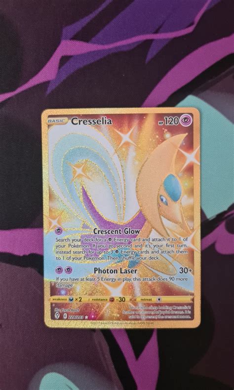 Cresselia Gold Rare Evolving Skies Pokemon TCG Hobbies Toys Toys