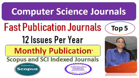 5 Best Computer Science Scopus And Sci Journals Fast Publication