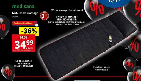 Promo Medisana Matelas De Massage Chez Lidl