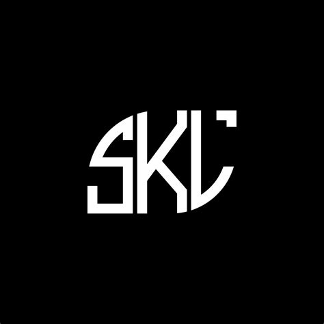 Skl Letter Logo Design On Black Background Skl Creative Initials