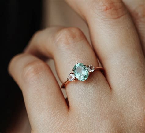 Paraiba Tourmaline Engagement Ring