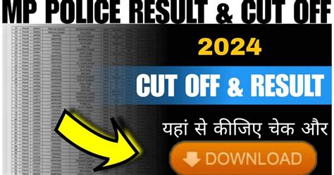 Mp Police Constable Result 2024 Download Pdf Link And Cut Off Esbmp