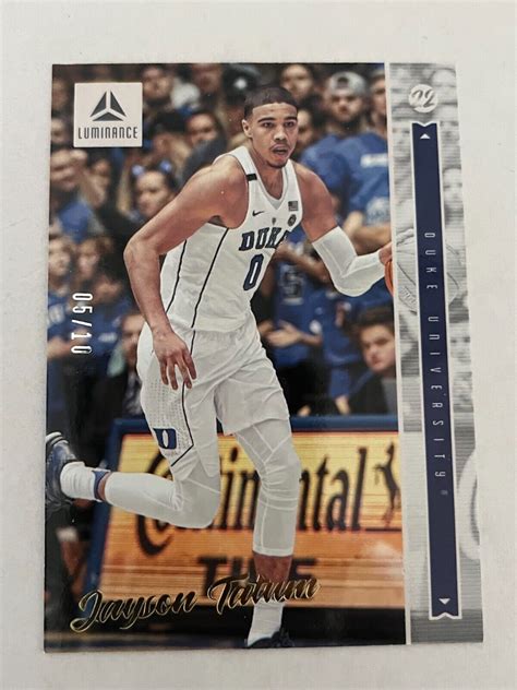 Jayson Tatum Panini Chronicles Draft Picks Luminance Gold D