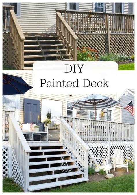 DIY Painted Deck and Decor - Nesting With Grace