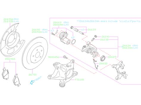 2019 Subaru Crosstrek Limited Parking Brake Actuator Left