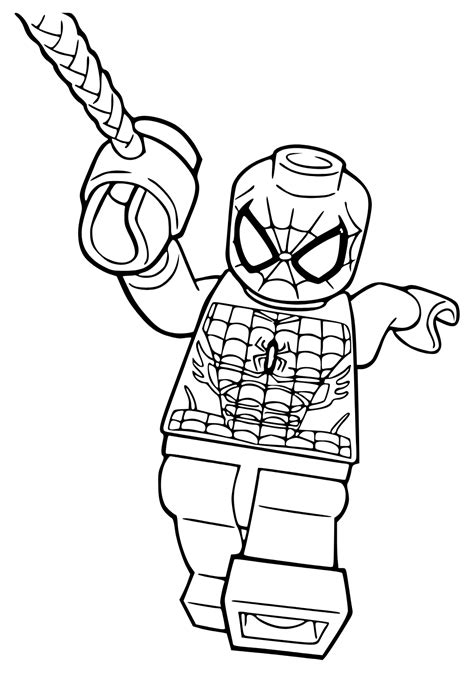 Ausmalbilder Spiderman Lego Kostenlose Ausmalbilder