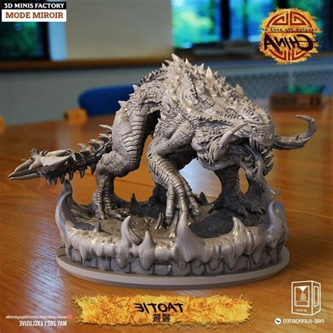 Taotie from Clay Cyanide Miniatures | Legends and Gods of China