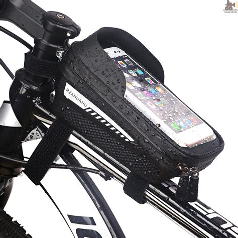 Snakerun Waterproof Bicycle Phone Mount Bags Front Frame Top Tube Bag