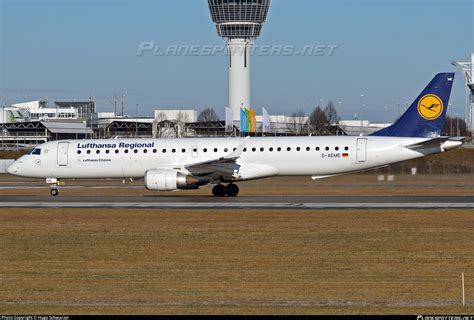 D AEME Lufthansa Regional Embraer ERJ 195LR ERJ 190 200 LR Photo By