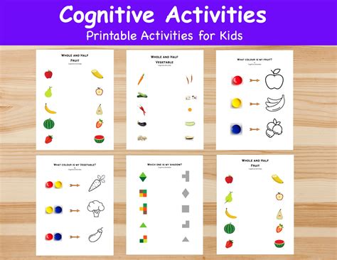 Buy Cognitive Activity Perception Worksheets Macthing Concentration