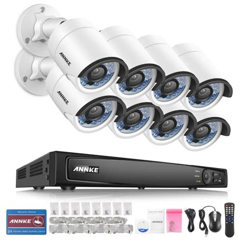 ANNKE HD 1080P 8CH PoE NVR IP Network Outdoor CCTV Home Security Camera