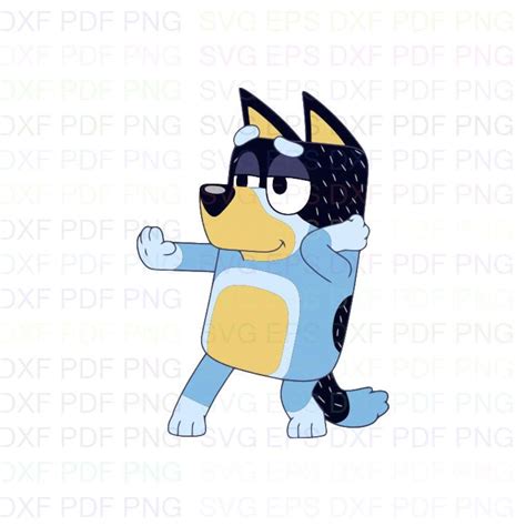 Bandit Bluey Friends Svg Dxf Eps Pdf Png Cricut Cutting Etsy