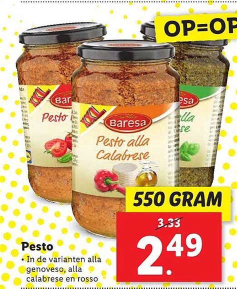 Baresa Pesto Aanbieding Bij Lidl 1Folders Nl