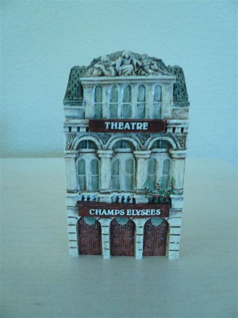 J Carlton By Gault Hand Painted French Miniature Theatre Champs Elysees