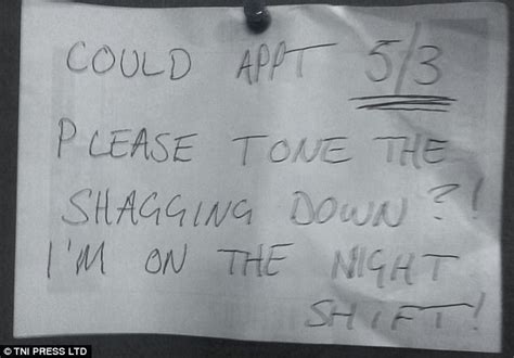 Noisy Sex Letters Left By Grumpy Neighbours Daily Mail Online