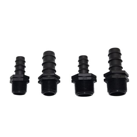 20 Pcs Connections To A Water Pipe 1 2 3 4 Male Threaded Barbed