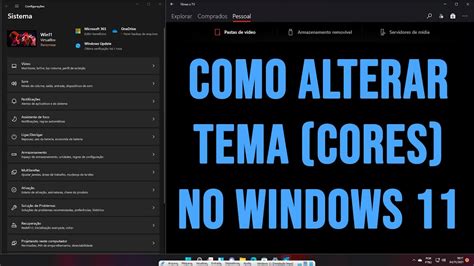 Como Alterar Tema De Cores No Windows 11 YouTube