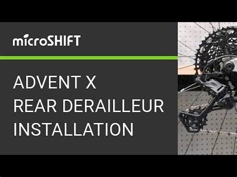 Microshift Advent X X Rear Derailleur Installation Youtube