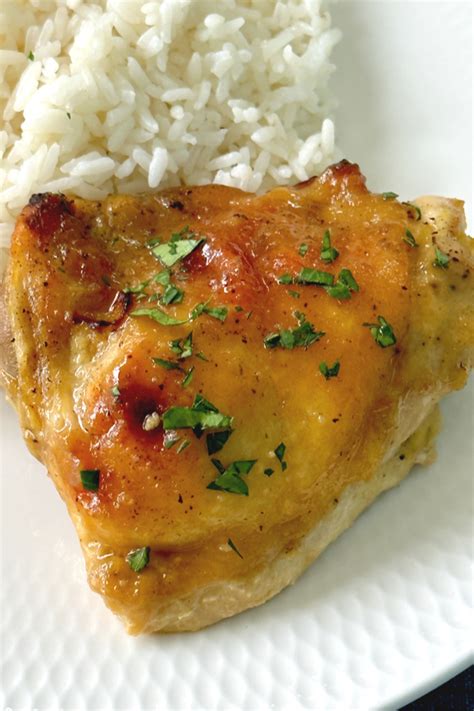 Honey Mustard Chicken Thighs An Easy Oven Baked Recipe