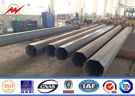 70ft Typed 69kv Steel Tubular Pole Tapered Galvanised Power