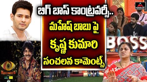 Social Activist Krishna Kumari Sensational Comments On Mahesh Babu